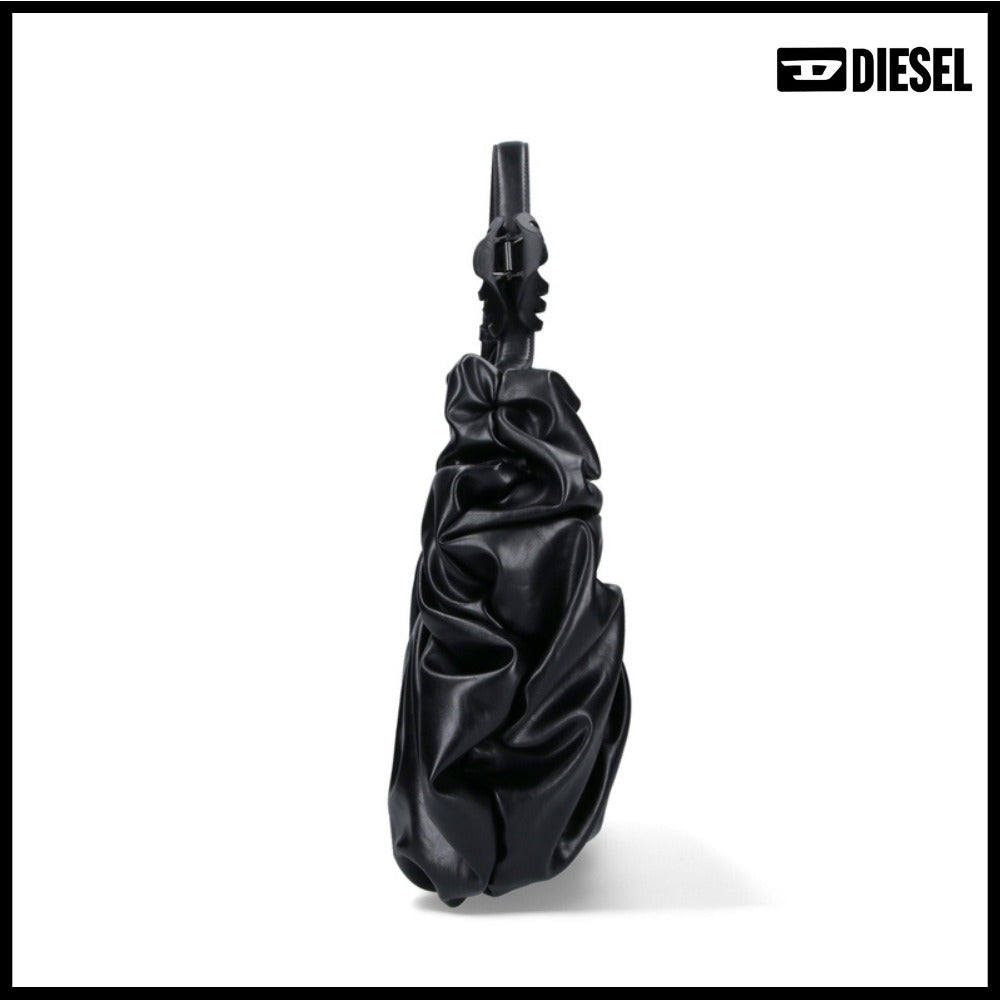 【DIESEL】Black Logo Shoulder Bag