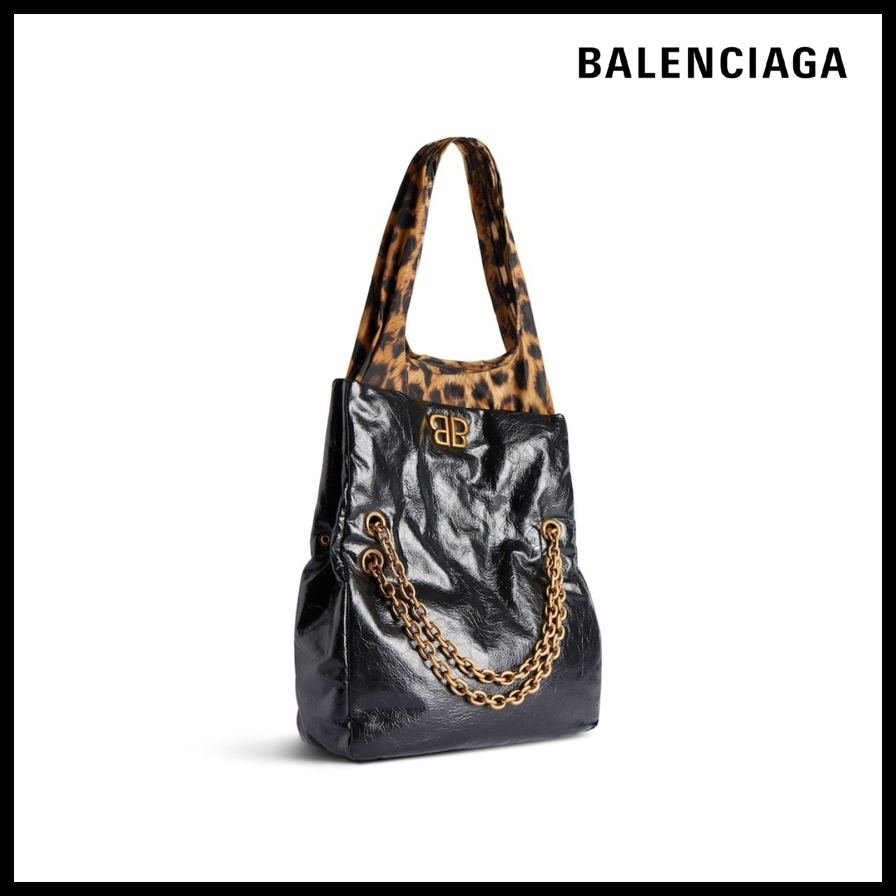 【BALENCIAGA】Monaco Small Chain Bag Plus Black