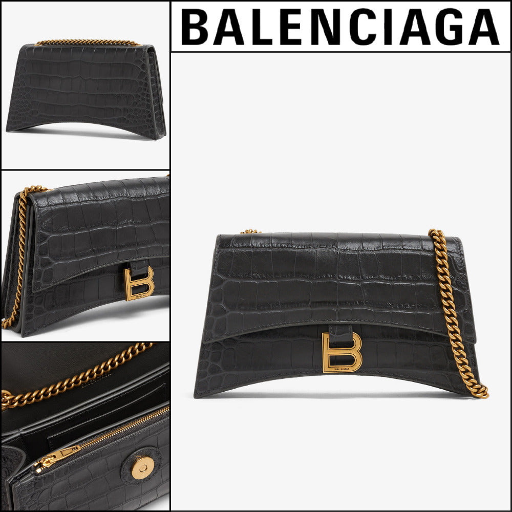 【BALENCIAGA】Crush XS chain bag Dark Grey