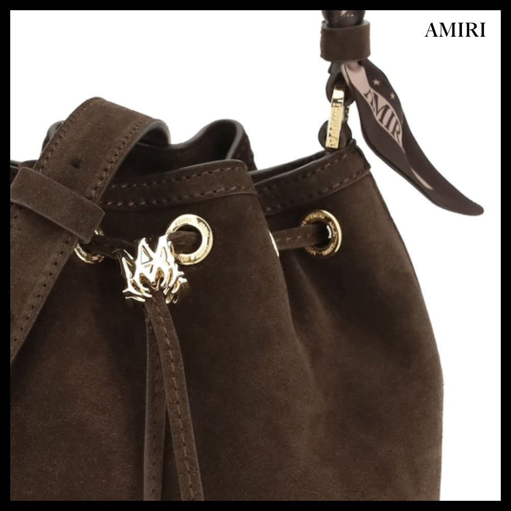 【AMIRI】Brown Bucket Bag