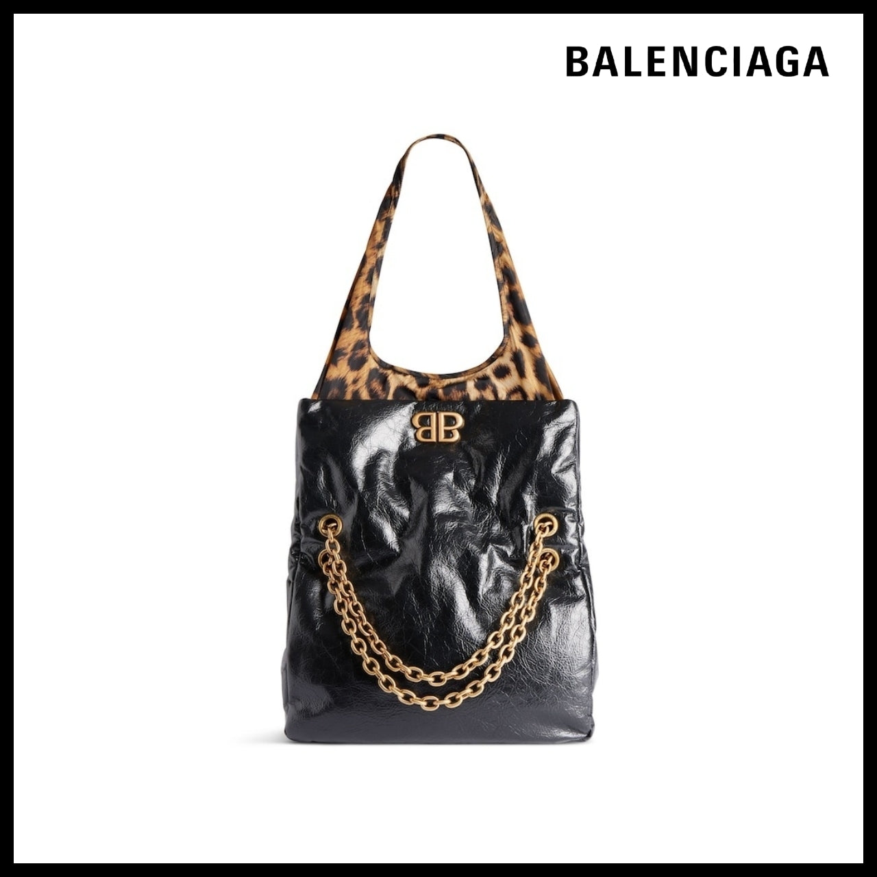 【BALENCIAGA】Monaco Small Chain Bag Plus Black