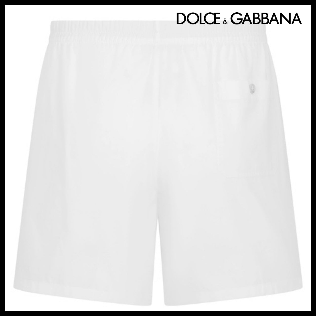 【Dolce & Gabbana】LONG COTTON BOXERS WITH SIGNATURE PLATE