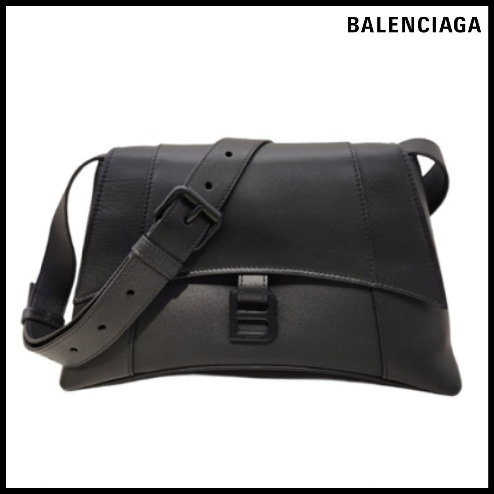 【BALENCIAGA 】Downtown Small Shoulder Bag Black