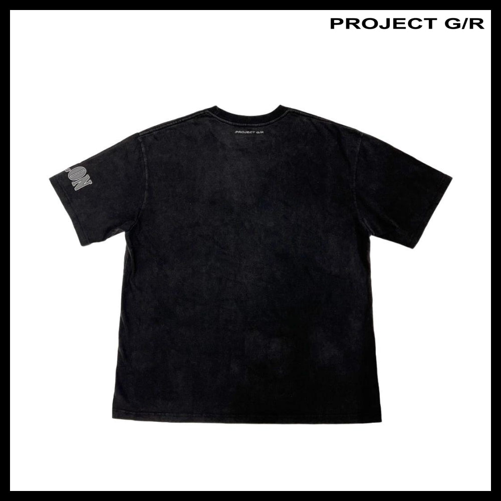 【PROJECT G/R】Mind Slaughter Vintage Washed T-Shirt Black