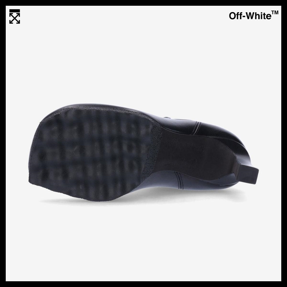 【Off-White】Sponge Platform Chelsea Heels - Black