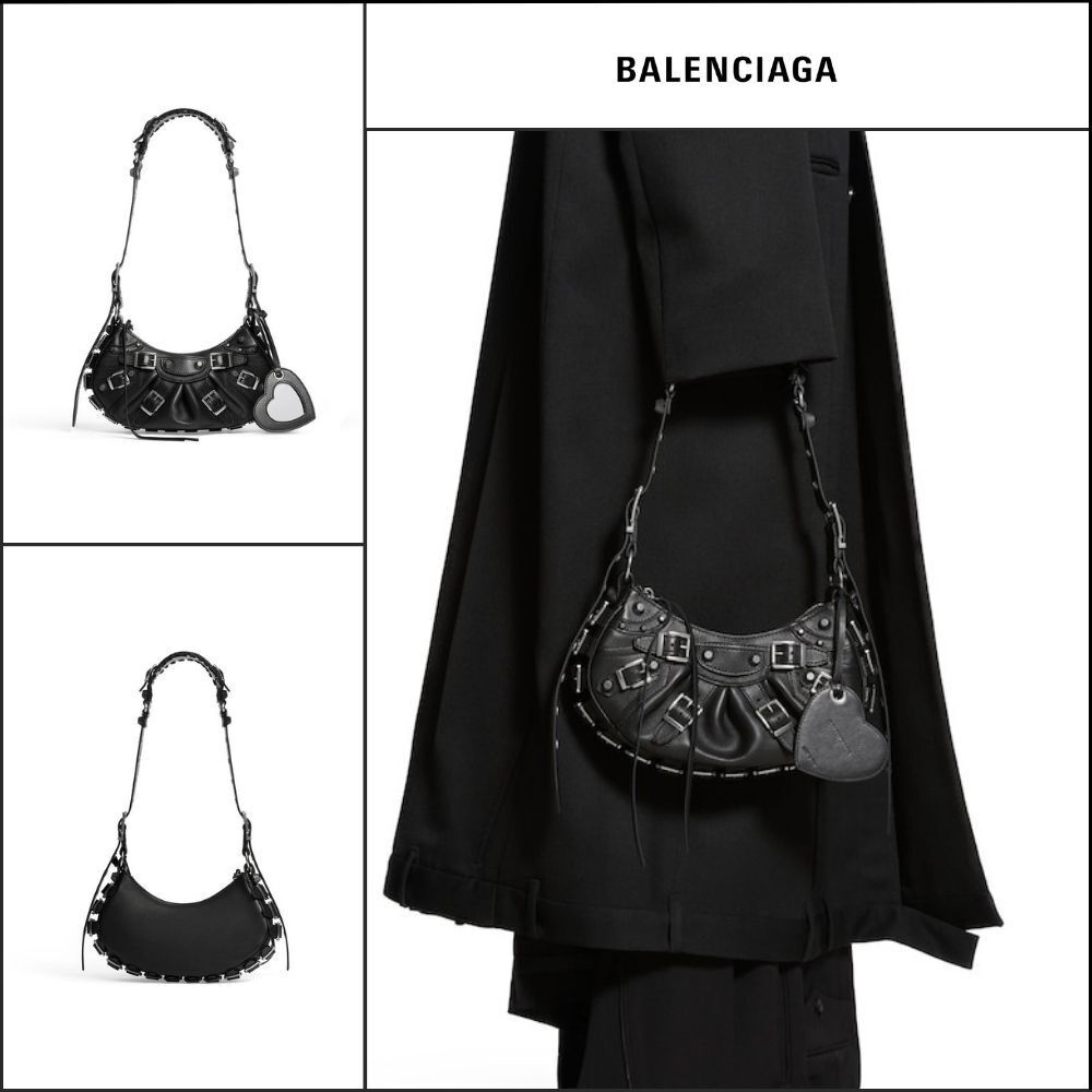 【BALENCIAGA】Le Cagole XS Shoulder Bag With Buckles Black