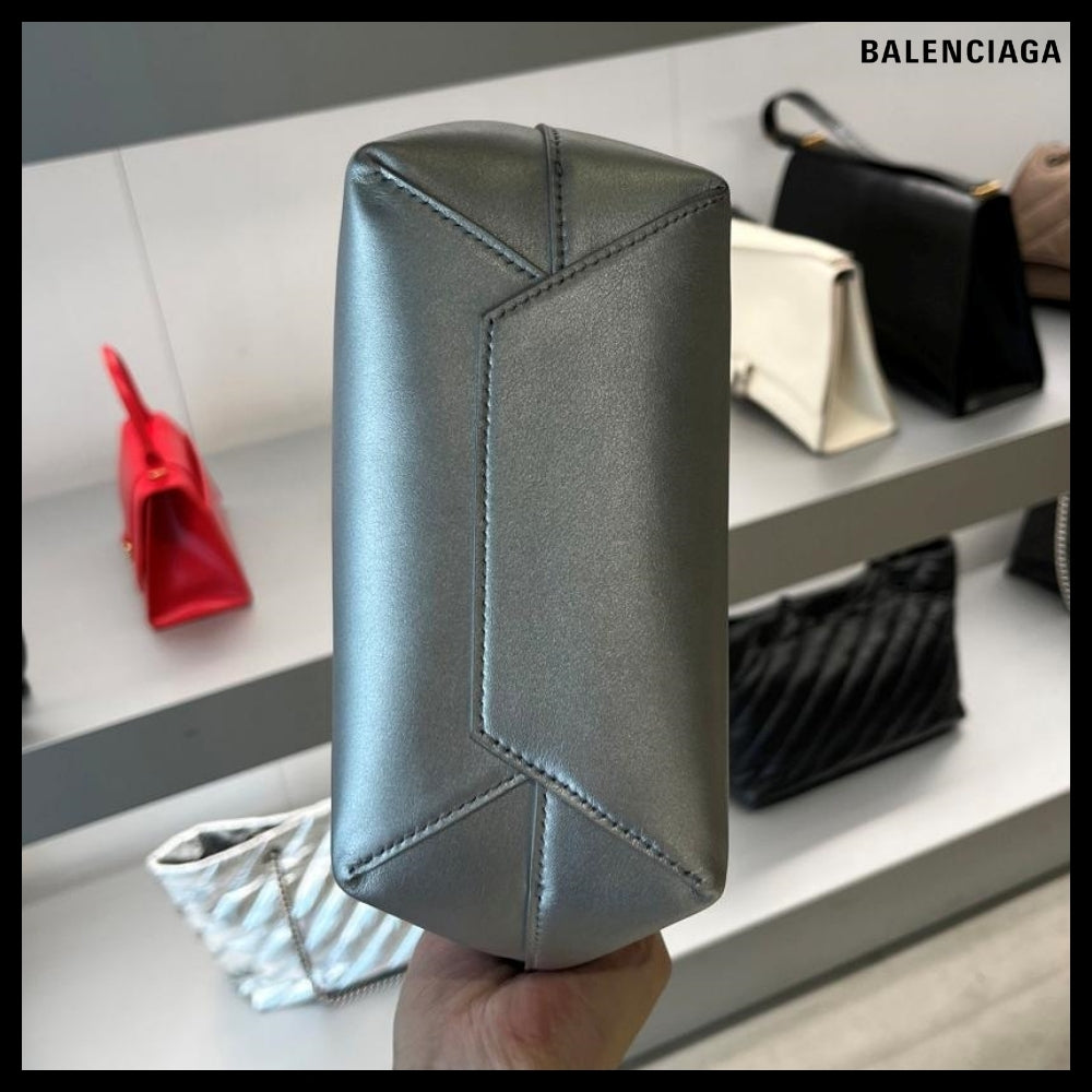 【BALENCIAGA】Mary-Kate XS Tote Bag Metallized