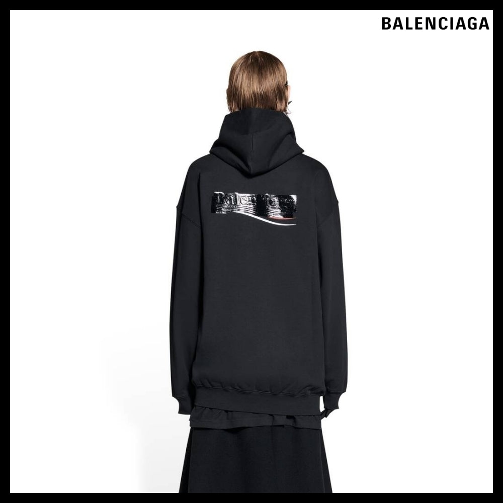 【BALENCIAGA】Gaffer Hoodie Medium Fit Black