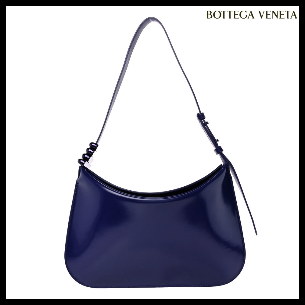 【BOTTEGA VENETA】Patent S Metal Loops Shoulder Bag Unicorn
