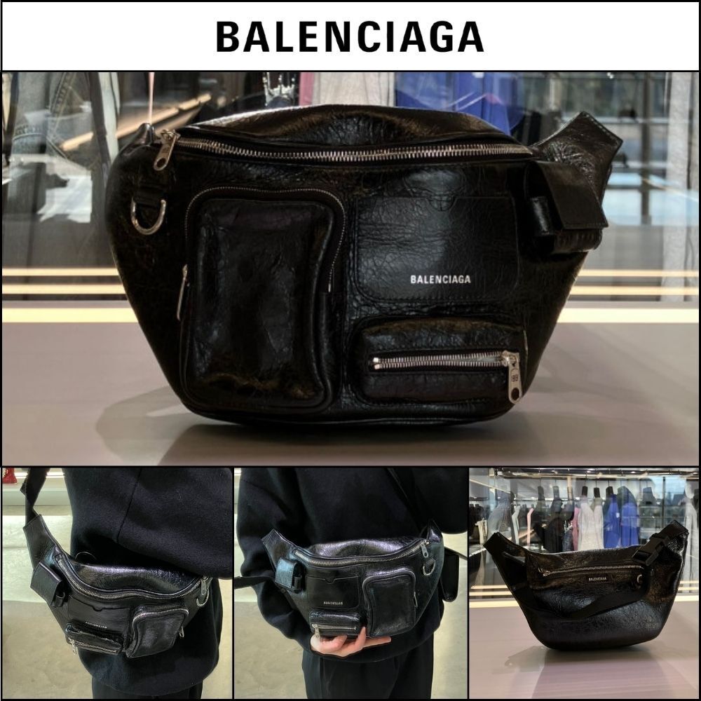 ★BALENCIAGAアウトレットセール★Lambskin Belt Crossbody Bag