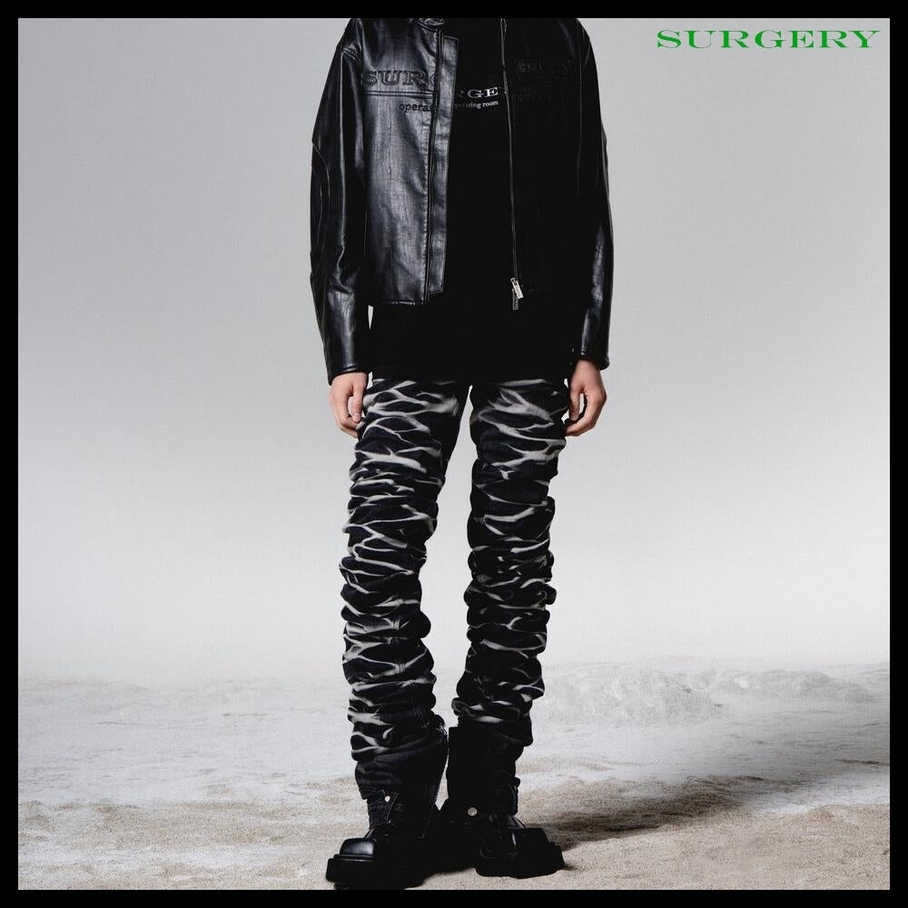 【SURGERY】Yoonseul Long Length Double Jeans Black