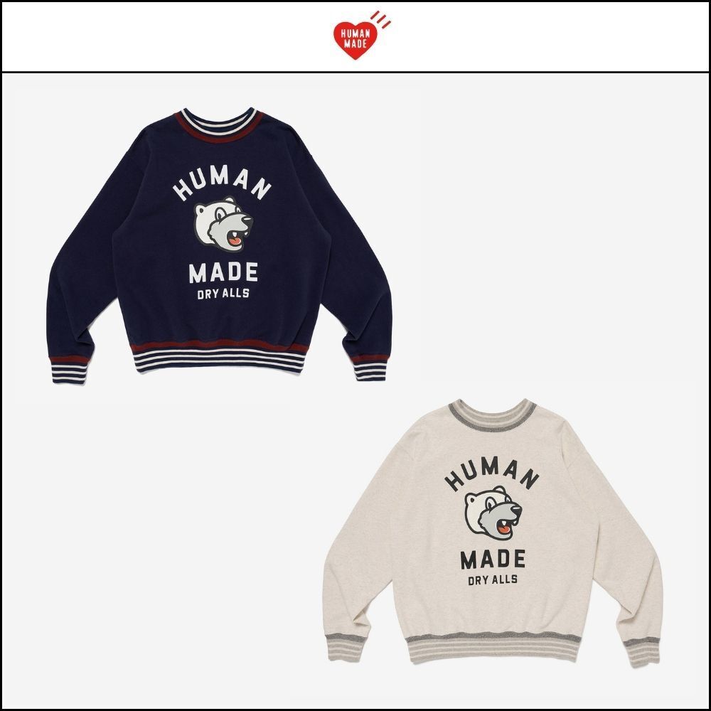 【HUMAN MADE】STRIPED RIB SWEATSHIRT 2 Colors