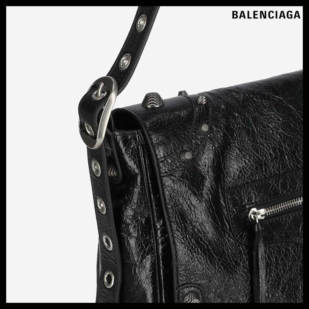 【BALENCIAGA】Le Cagole Medium Messenger Crossbody Bag Black
