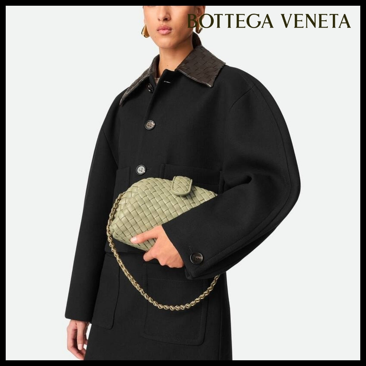【韓国百貨店 BOTTEGA VENETA】Small Lauren 1980 Clutch Bag