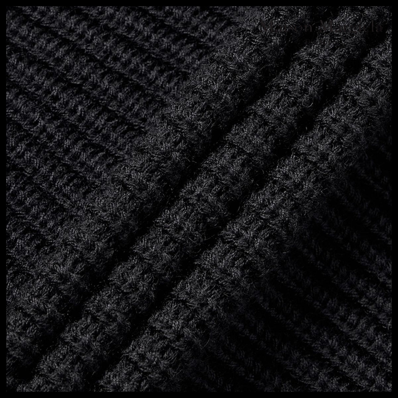【Maison Margiela】Full Zip Stitch Cardigan Black