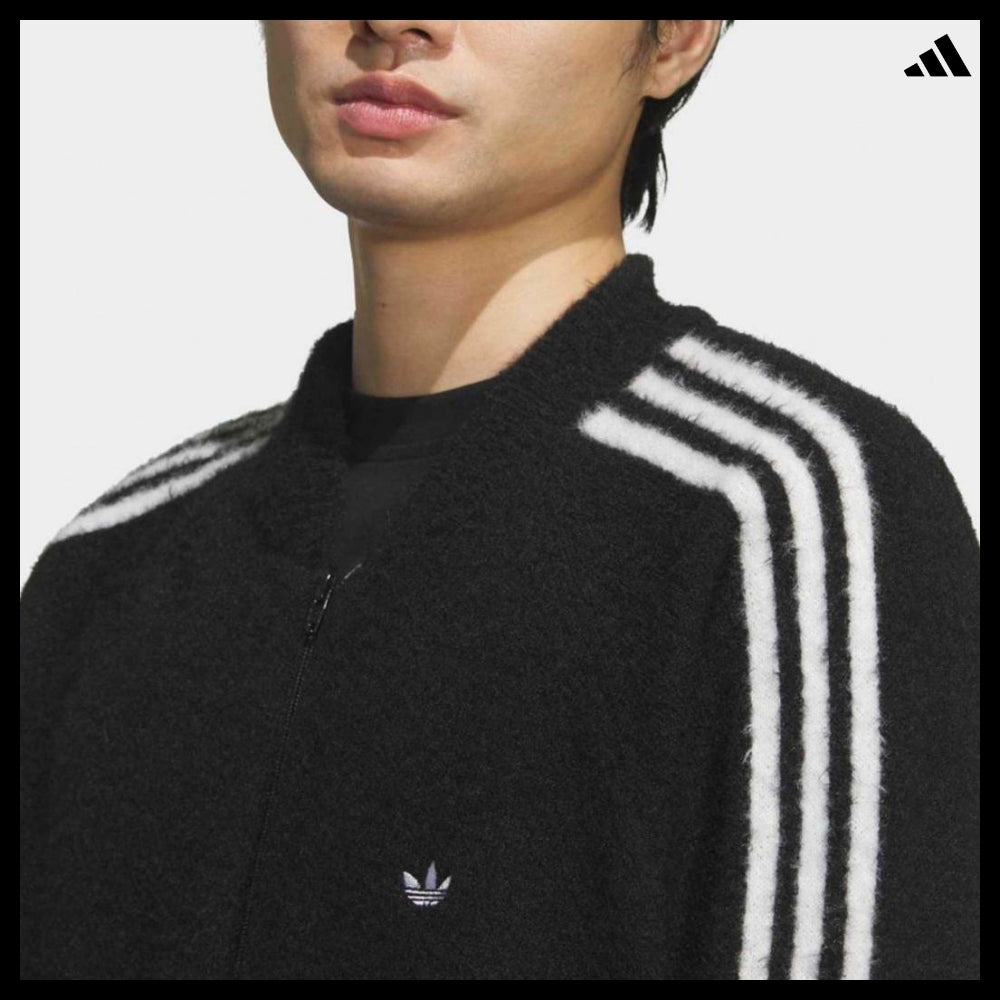 【ADIDAS】Knit Superstar Black Track Top Track Jacket