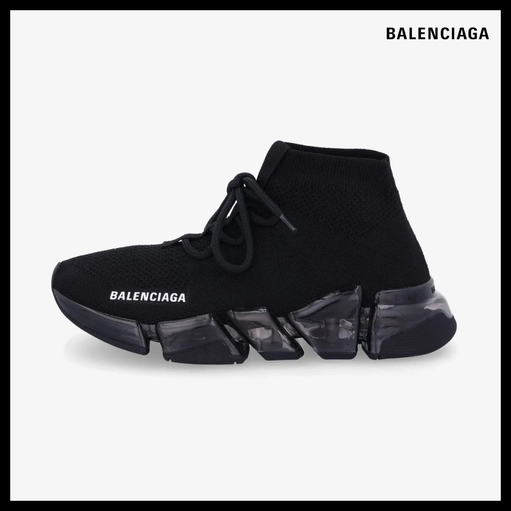【BALENCIAGA】Speed 2.0 Recycled Knit Lace-Up Sneakers