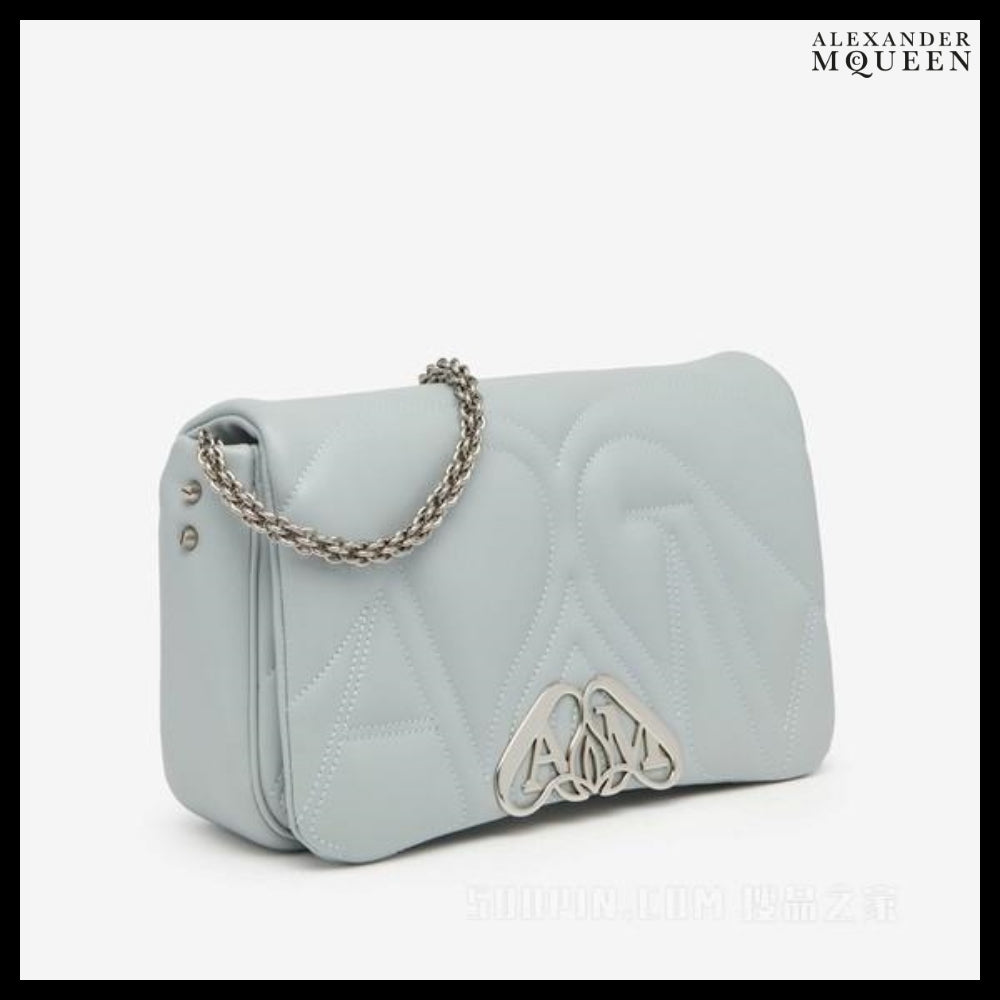 【Alexander Mcqueen】Leather Small Seal Shoulder Bag