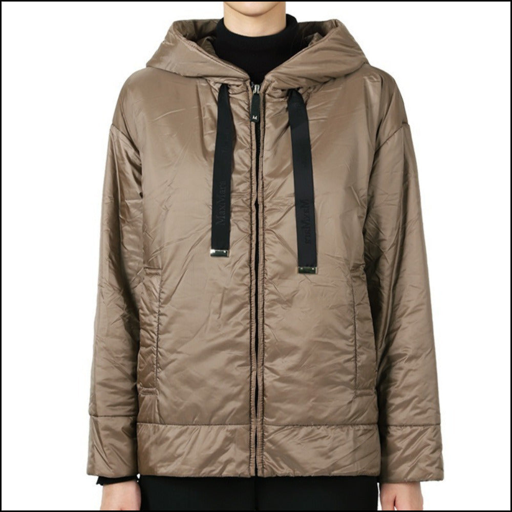 【Max Mara】Dalia Hooded Down Jacket Brown