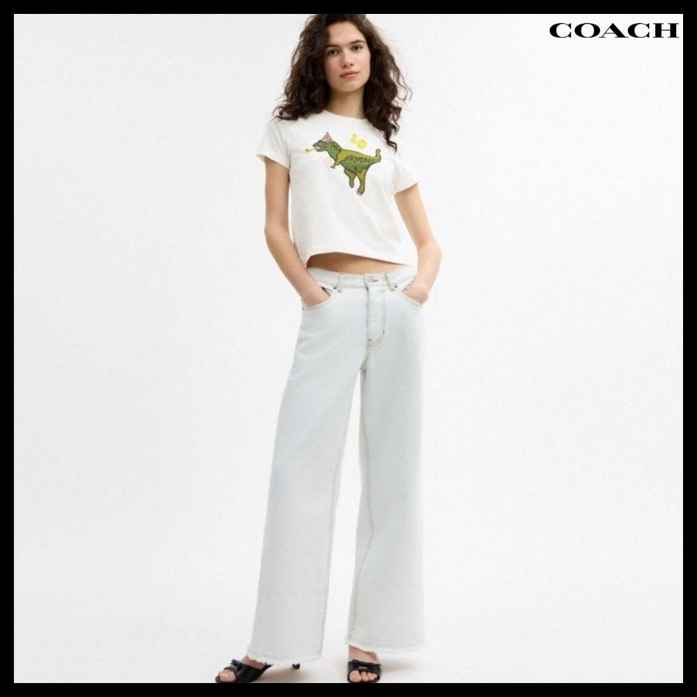 【Coach】Lexi Tenth Birthday 90 S Fit T Shirt In Organic