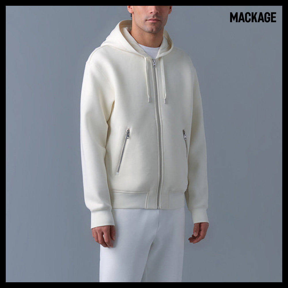 【Mackage】KRYS-ZP Chris ZP Hooded Zip-Up Cream