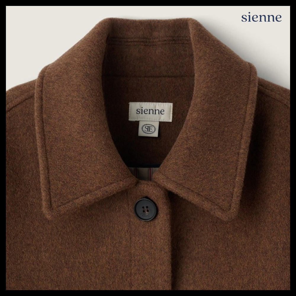 【SIENNE】Margo Wool Jacket Chocolate Brown