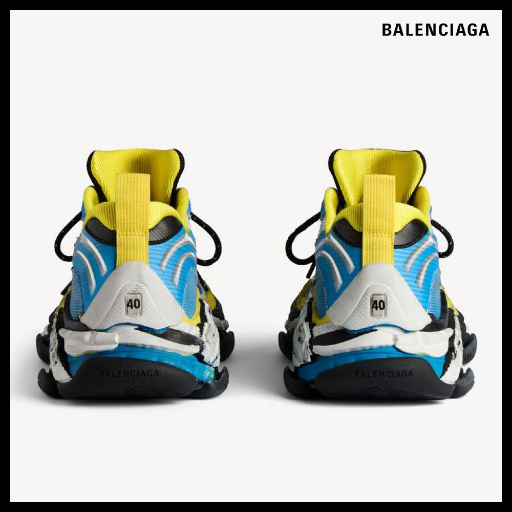 【BALENCIAGA】Triple S2 Sneakers Blue White Yellow