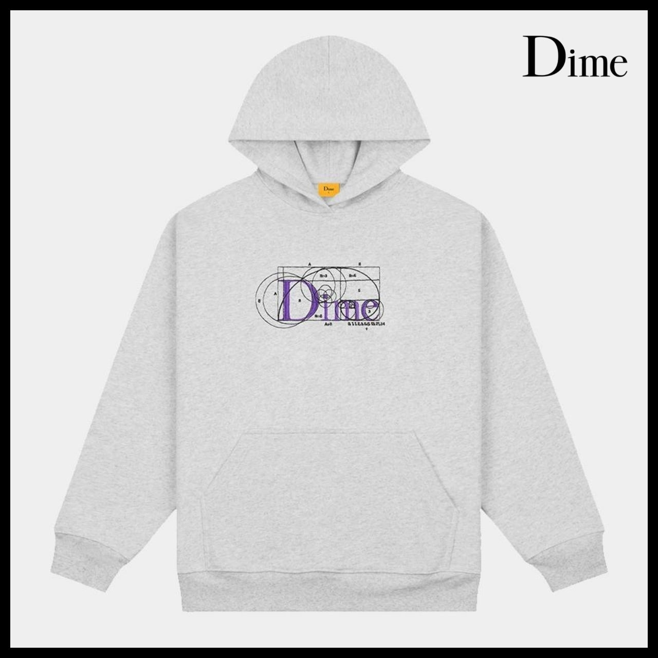 【DIME】Classic Ratio Hoodie Heather Gray