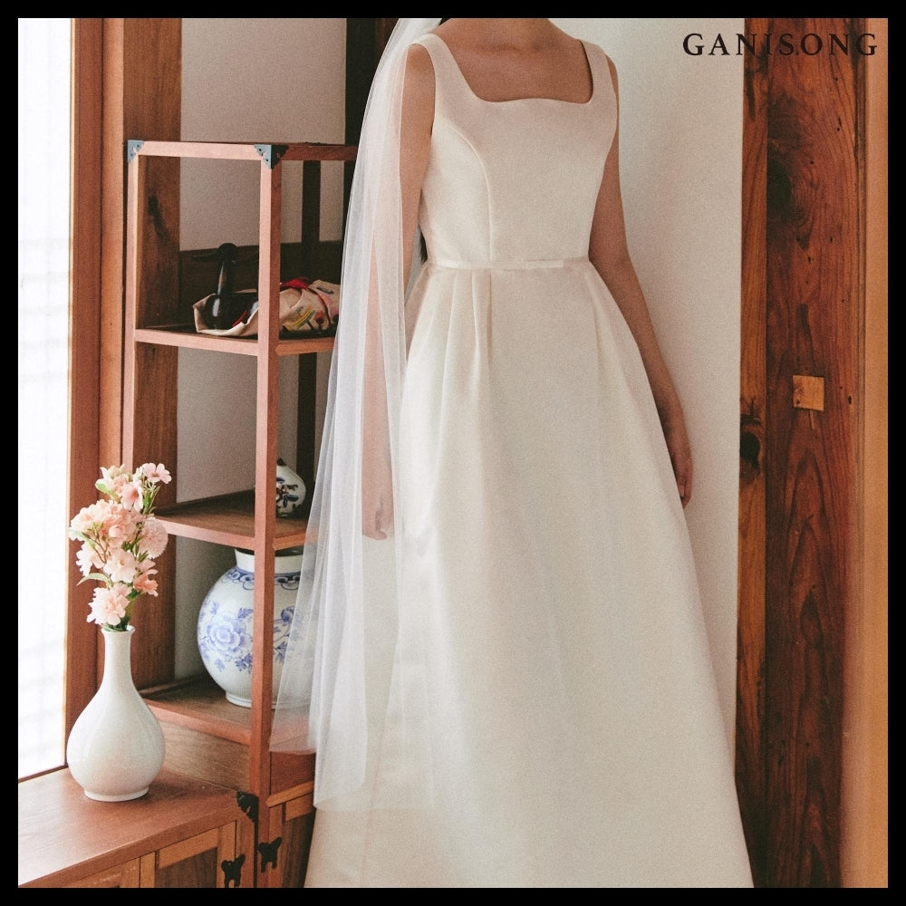 【GANISONG】Bridal Audrey Lady Dress White