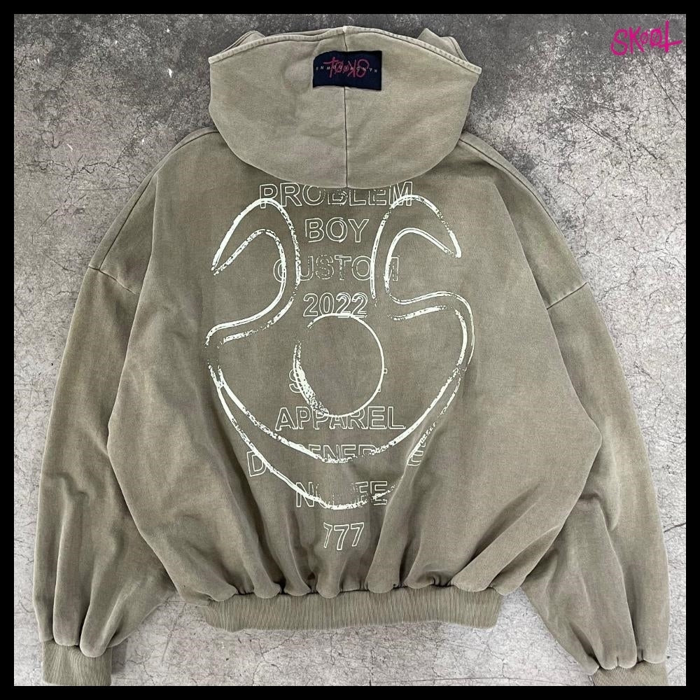 【SKOOT】Skoot Khaki Hoodie