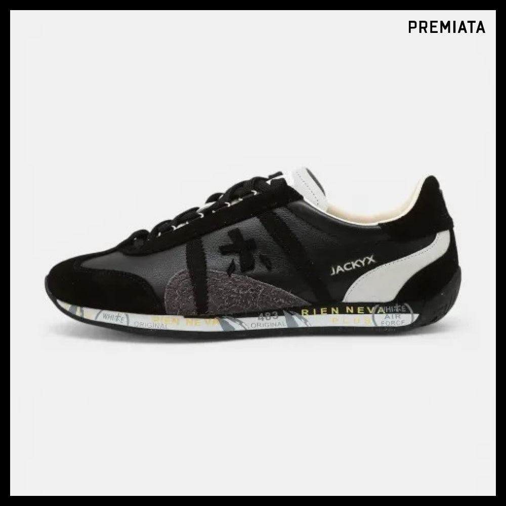 【PREMIATA】26SS JACKYX Black Logo Patch Cow Leather Mens