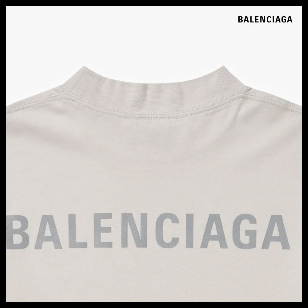 【BALENCIAGA】Back Logo Men Long Sleeve T Shirt