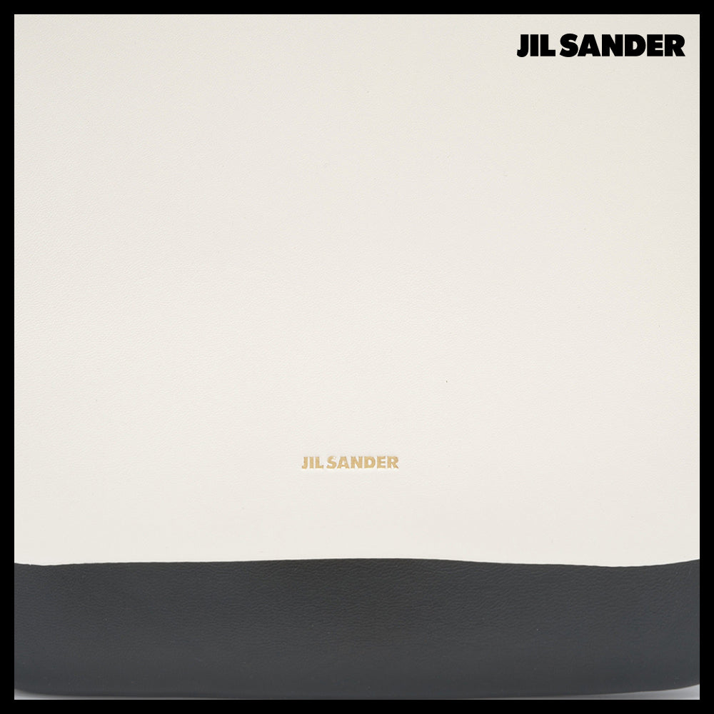 【JIL SANDER】Ombre two-tone shoulder bag black white