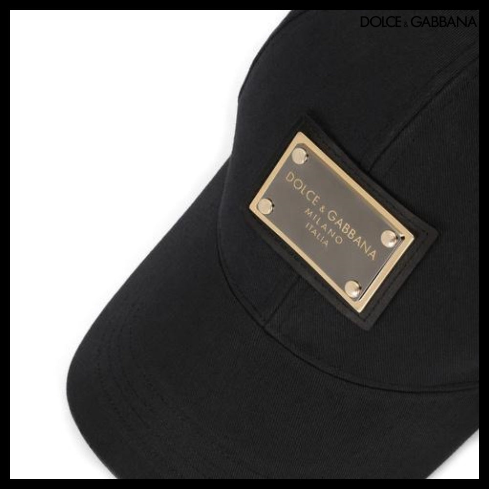 【Dolce&Gabbana】BASEBALL CAP BRANDED PLATE