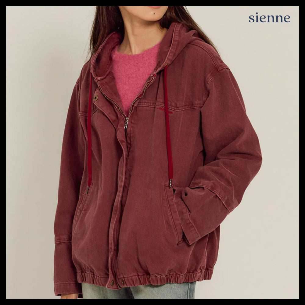 【SIENNE】Elvis Work Jacket Burgundy