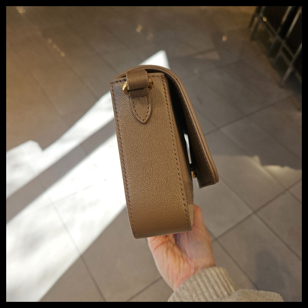 【BURBERRY】New Hampshire Check Crossbody Bag Earth Brown