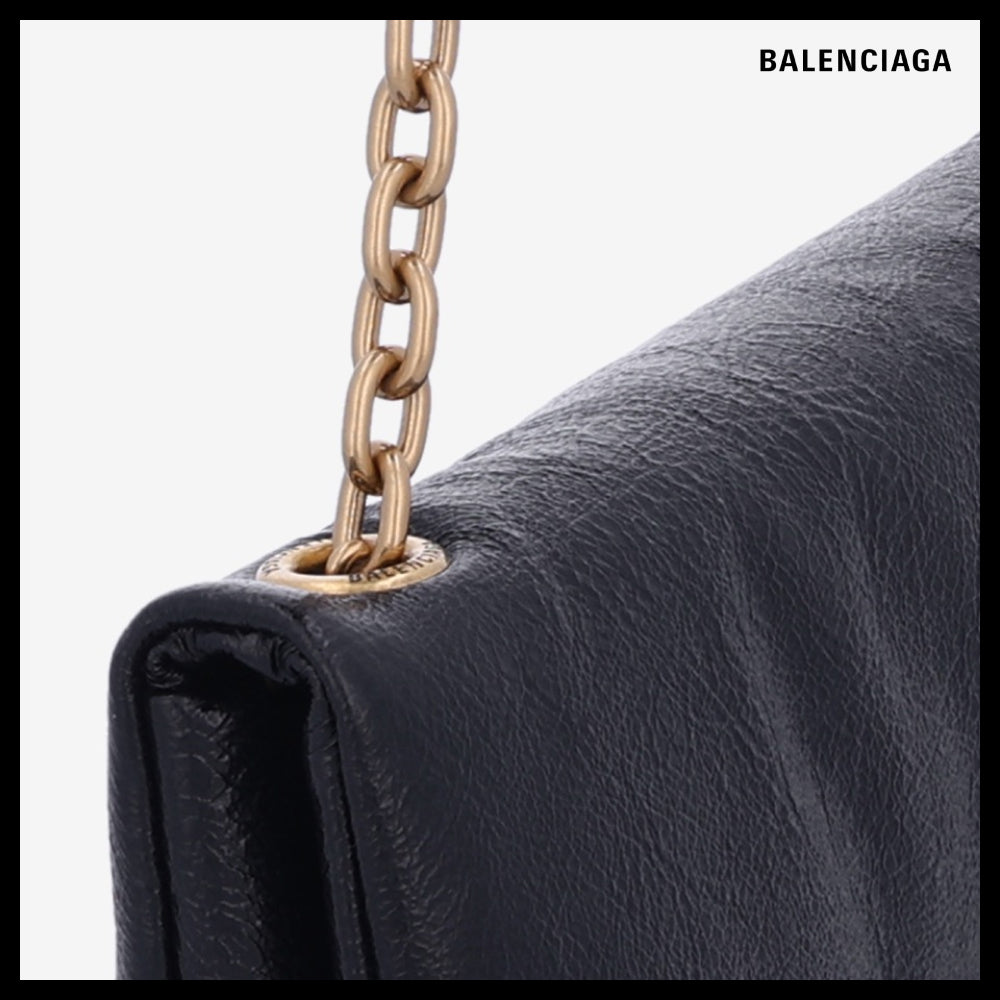【BALENCIAGA】Monaco Nano Shoulder Bag Black