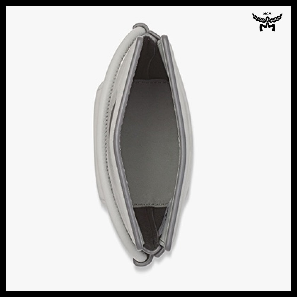 【MCM】 leather and calf leather diamond crossbody pouch
