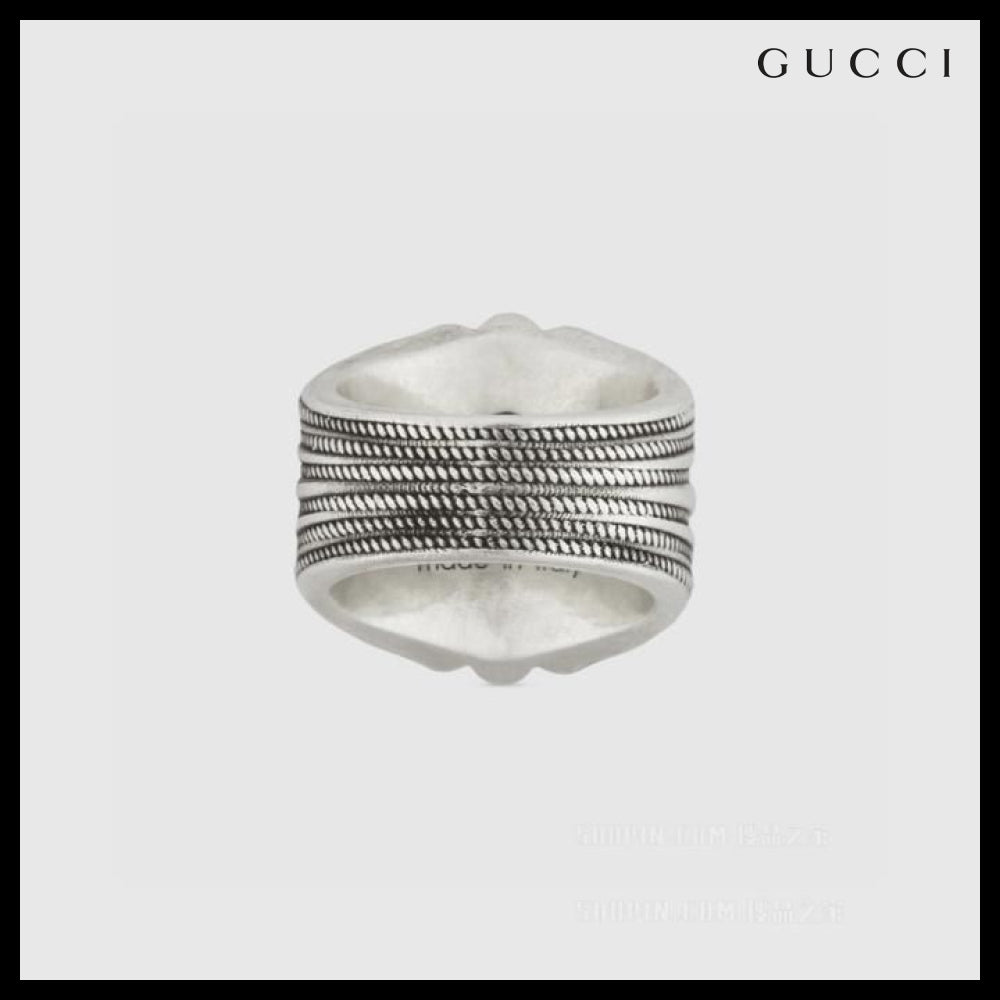 【GUCCI】G SUN FLOWER Sunflower Interlocking Sterling Ring