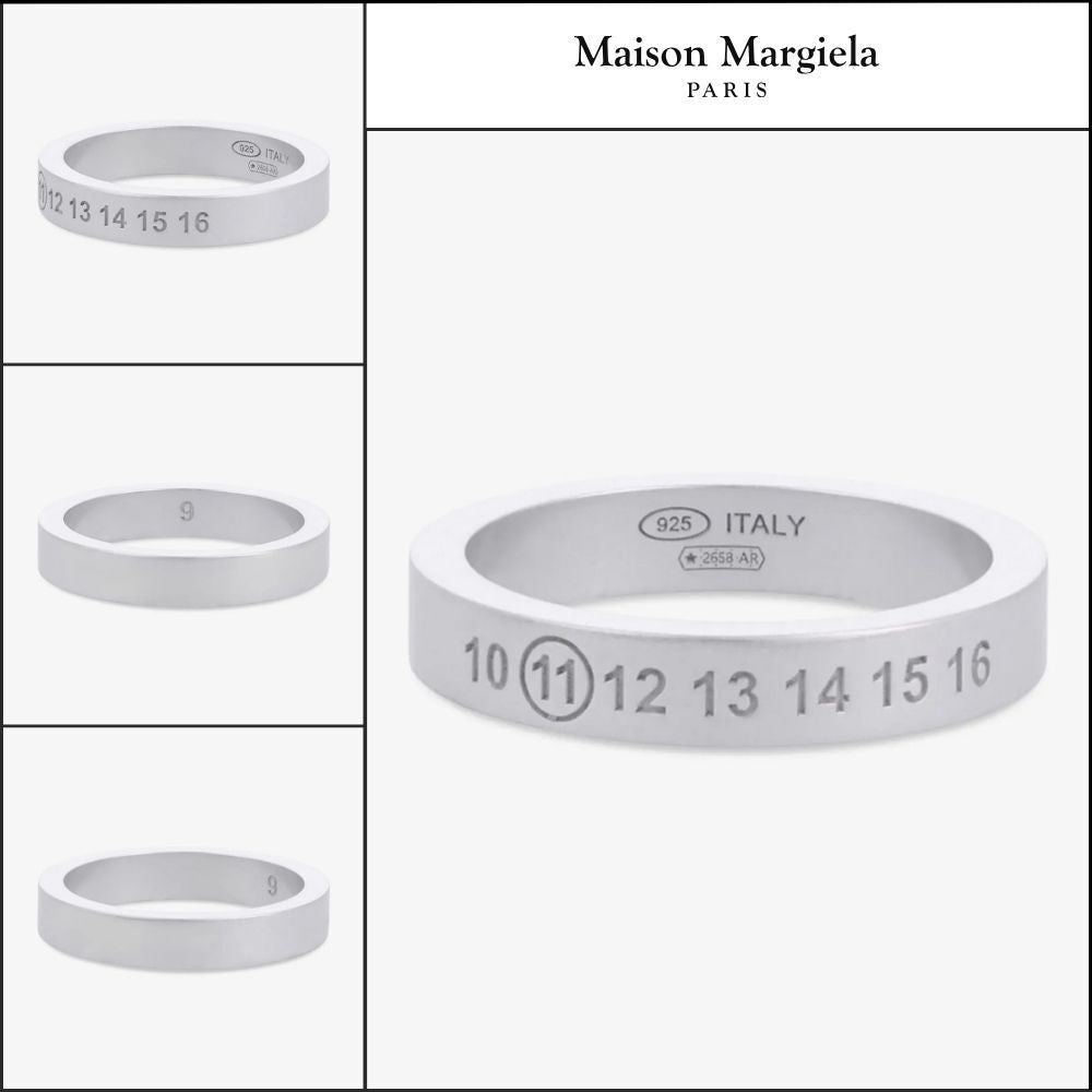 【Maison Margiela】Number Reference 4mm Ring Silver