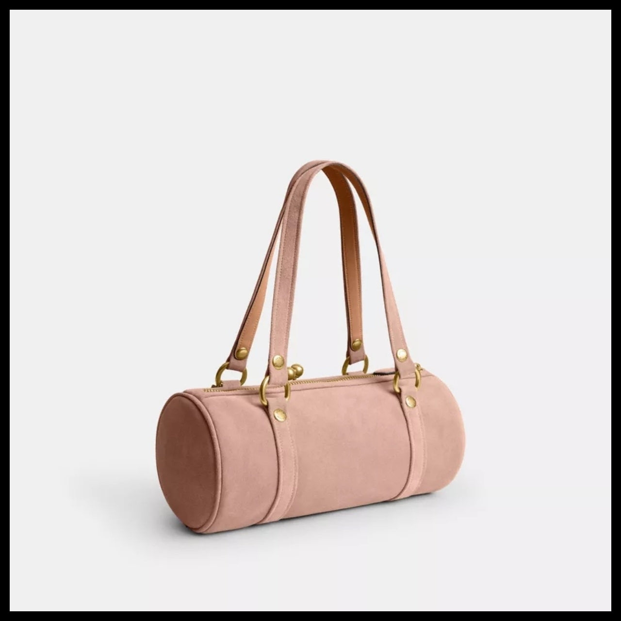 【Coach】Kisslock barrel bag