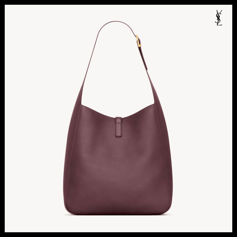【Saint Laurent】Grained Leather Soft LE 5 A 7 Large Bag