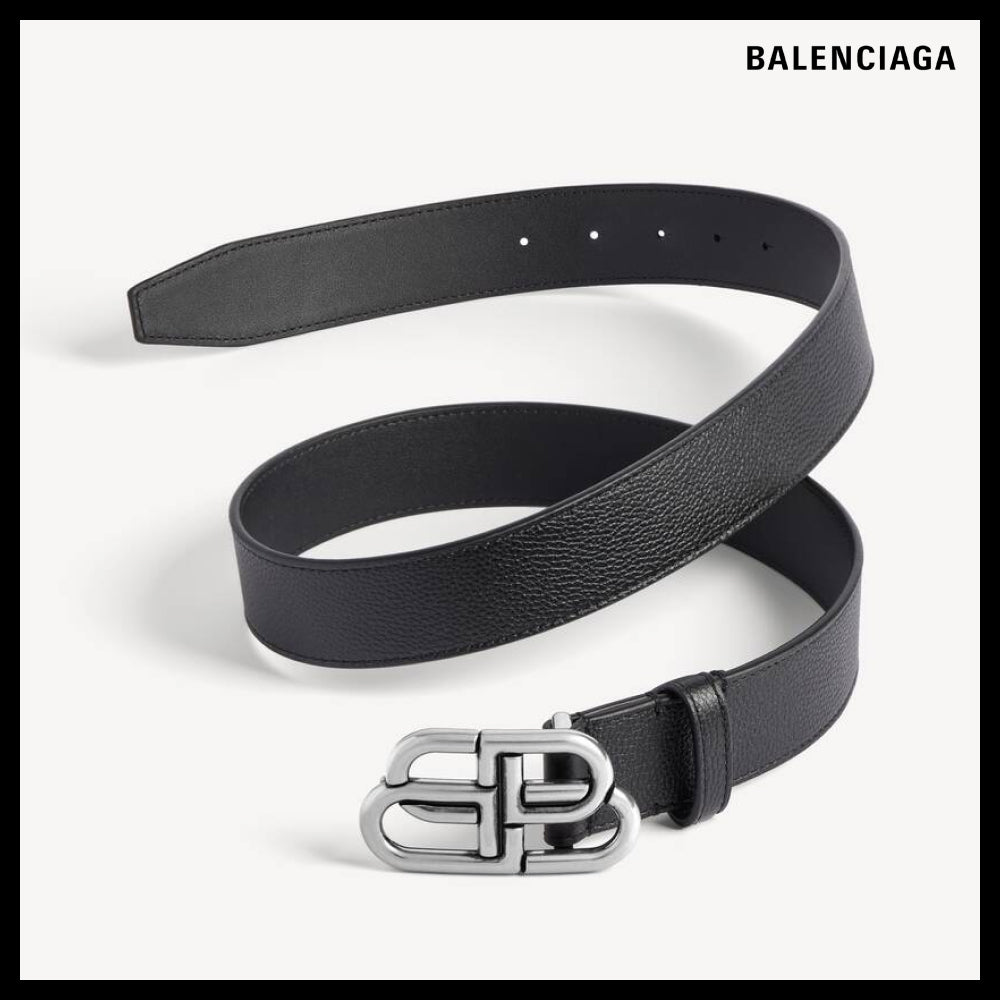 【BALENCIAGA】BB Large Belt Black