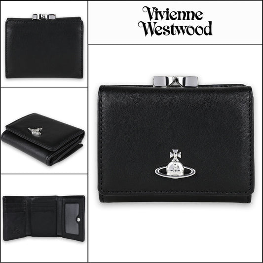 【Vivienne Westwood】Prime Small Coin Pocket Wallet Black