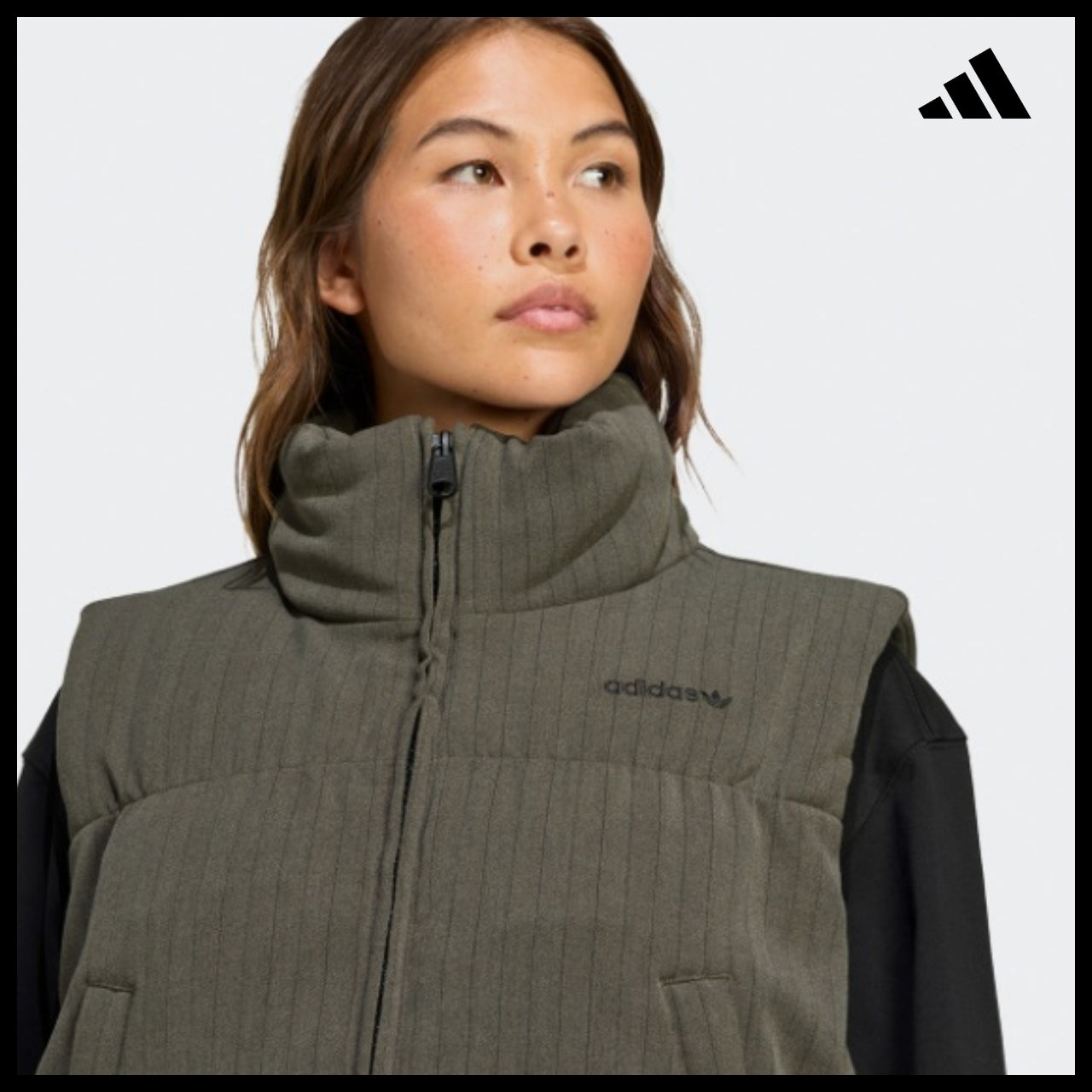 【ADIDAS】Essentials Herringbone Down Vest JX3000
