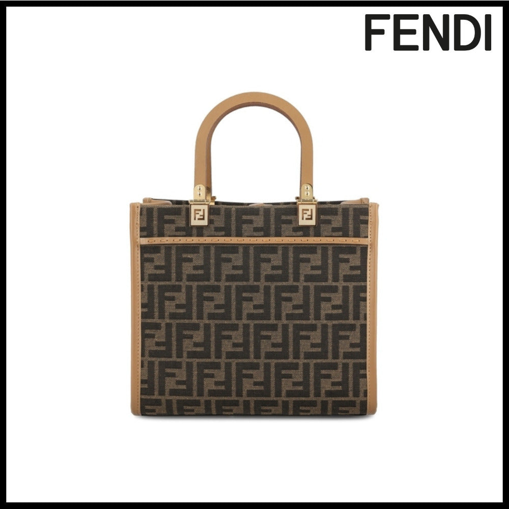 【FENDI】Brown Leather Tote