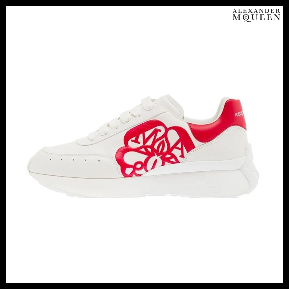 【Alexander Mcqueen】Sprint Runner White Red