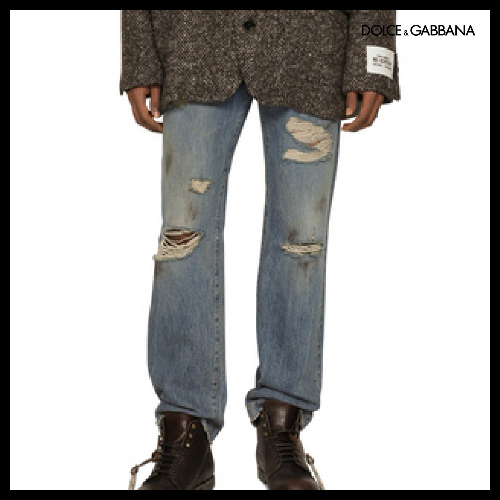 ★Dolce&Gabbanaアウトレット セール ★WASHED DENIM JEANS WITH