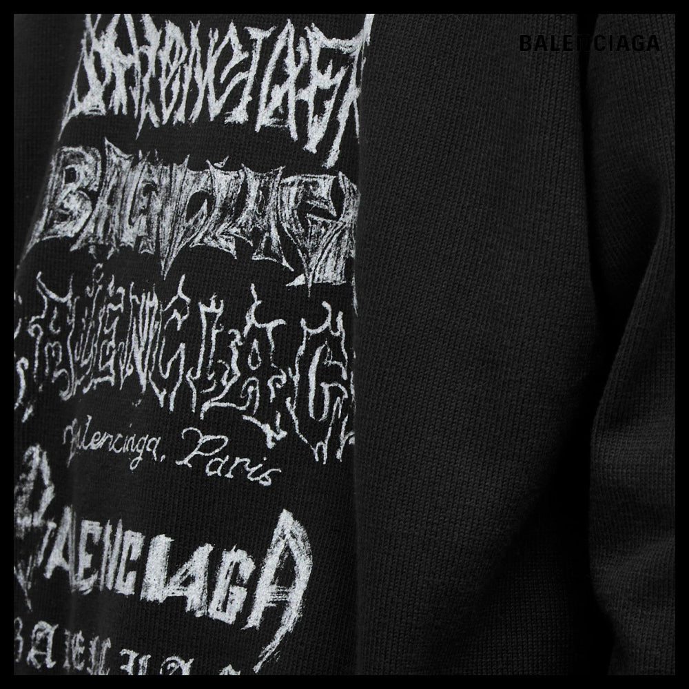 【BALENCIAGA】DIY Metal Sweater Black