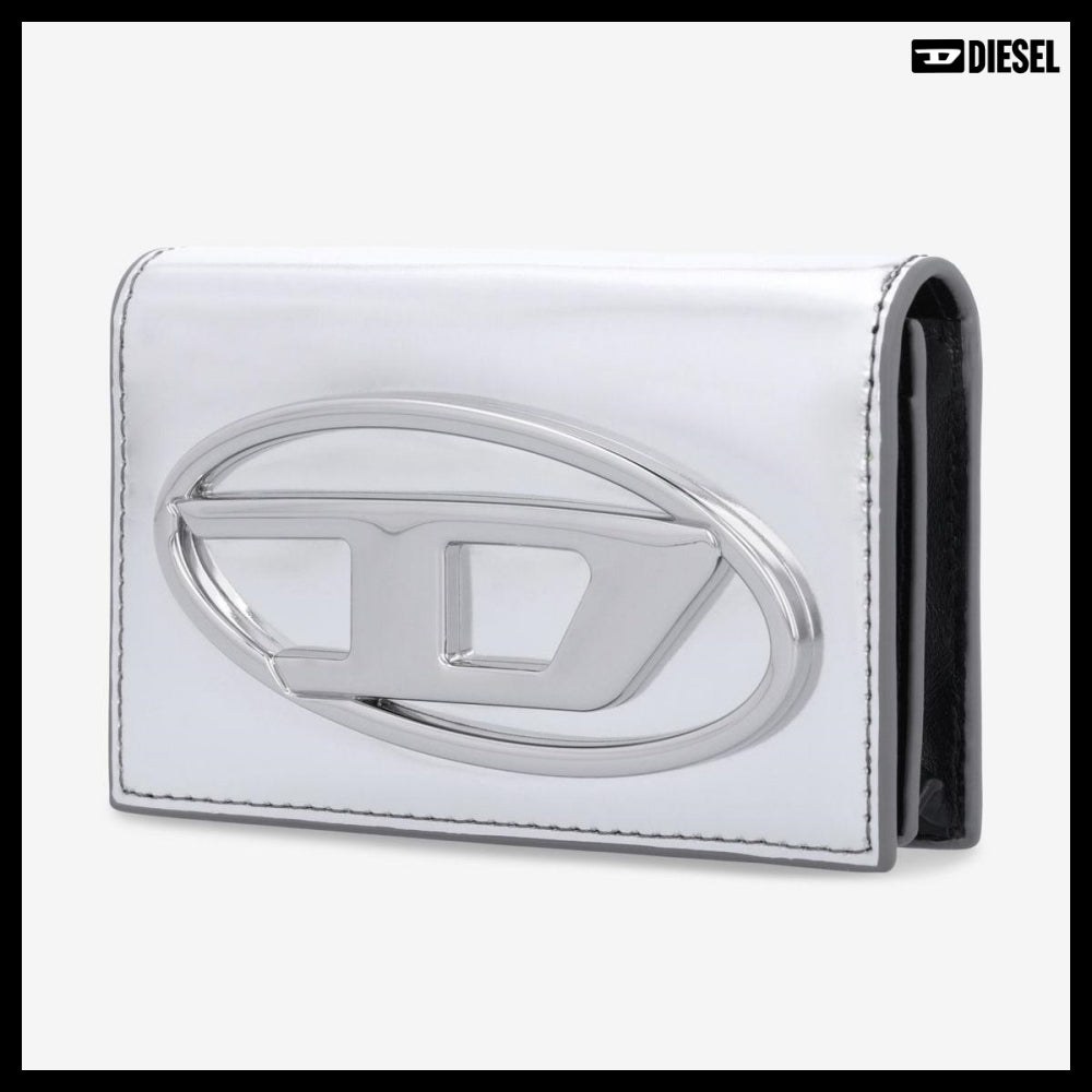 【DIESEL】1DR IV Card Holder Silver